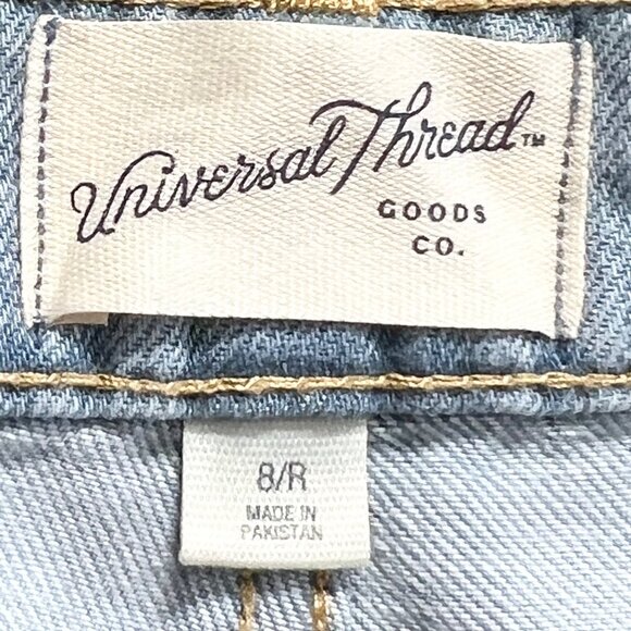 Universal Thread Women's Boyfriend Blue Jeans Size 8/R Rolled Tapered Leg NWT - Picture 7 of 14